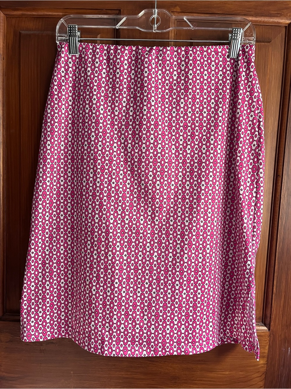 Tommy Hilfiger Pink Geometric A-Line Skirt